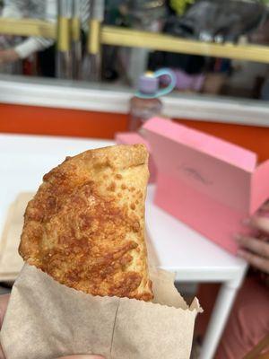 Hot pocket was savory, crunchy and delicious