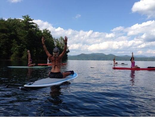 Yoga Adventure Lake Jocassee..taught by Tiffany Bruce