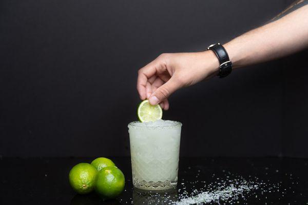 OG Margarita An absolute classic, done the right way. A fresh lime juice blend mixed with Cointreau, Espolon Blanco, and light agave.