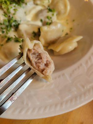 Inside the Siberian Pelmeni ($12 during Happy Hour). So yummy! 9/22/2022