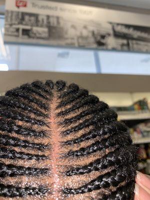 Less than 48 hours after getting cornrows