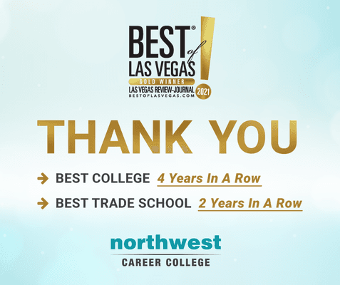 Northwest Is Humbled By Your Voting Us Best College And Best Trade School.