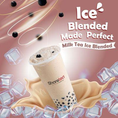 Now you can enjoy Milk Tea as another form of Ice Blended with Boba !
This has come back as a regular menu drink.