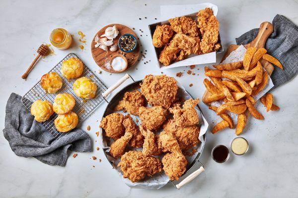 Louisiana-style freshly made, hand-breaded fried chicken and tenders. Try us out today!