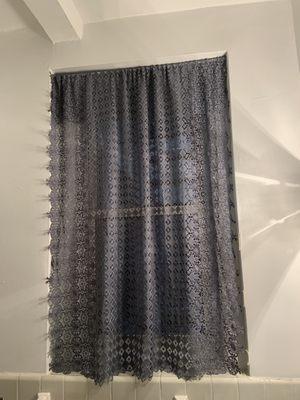 Steel Grey blockout bathroom curtain