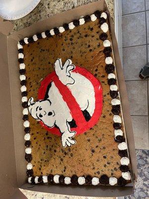 The Ghostbuster cake they assured us would be perfect.