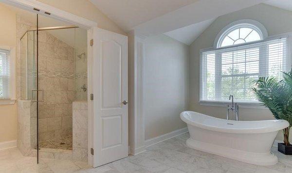 Outstanding remodeled bathroom in Leesburg.