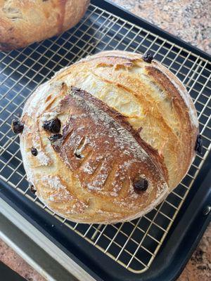 Chocolate Chunk Sourdough Loaf