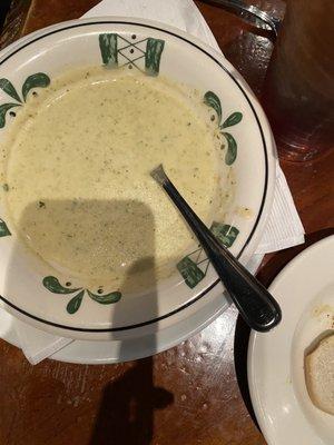 Broccoli and cheddar soup