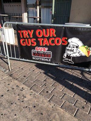 Gus's serves tacos