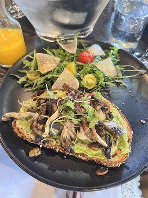 Mushroom Avocado Toast