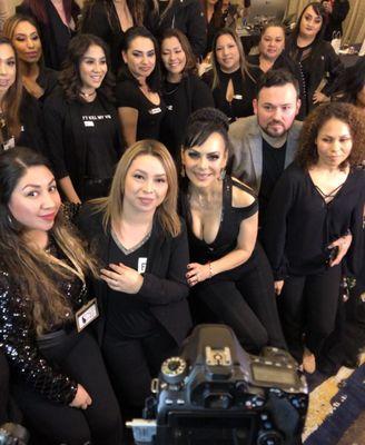 Faby's hair studio makeup class!!