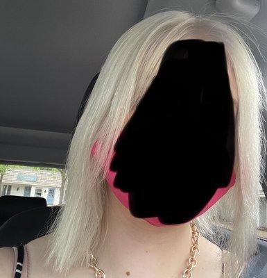 My beautiful platinum blonde hair from Grove Salon Co done perfectly my very first visit.