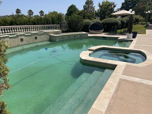 Pool maintained by Kohler Pool Service