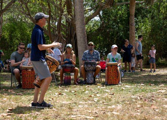 Drum circle at LagoonFest