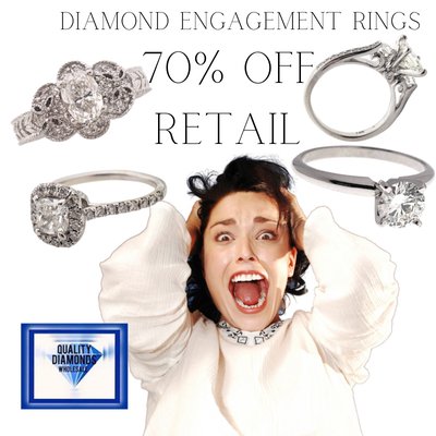 Diamond Engagement Rings and fine Jewelry 79% off retail