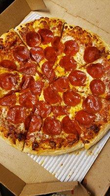 Medium pepperoni carryout