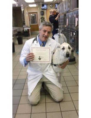 Bruno has completed Chemotherapy with Dr. Hyatt!