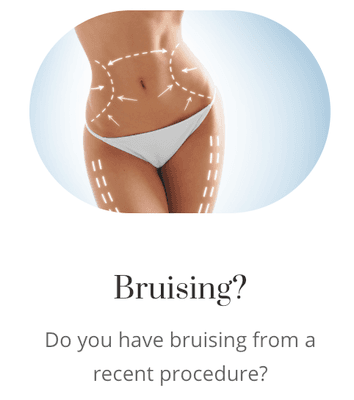 Lymphatic Drainage is great for relieving bruising and swelling post-surgery. We have the cavitation machine as an add-on option!