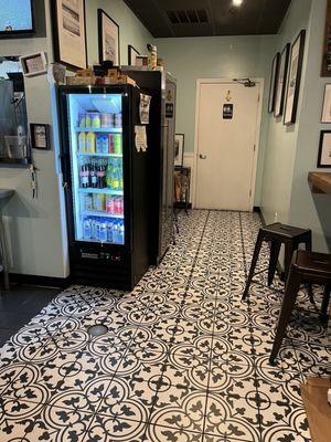 Bathroom and drink cooler