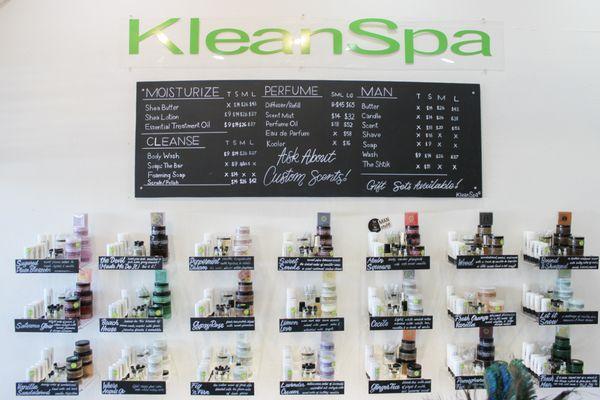 The KleanSpa Wall!