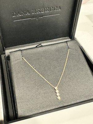 Lulu Jack Vertical Bezel Bar Necklace