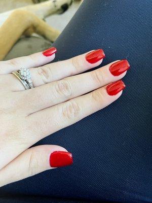 Beautiful red nails!