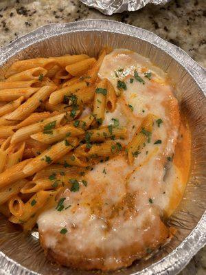 Chicken parm in vodka