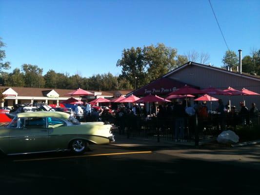 At one of their car shows