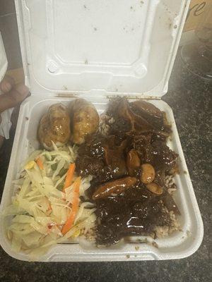 Oxtail, Cabbage, and dumpling