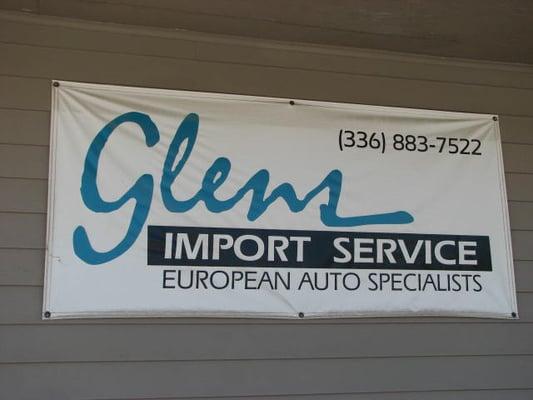 Glens Import Service Banner