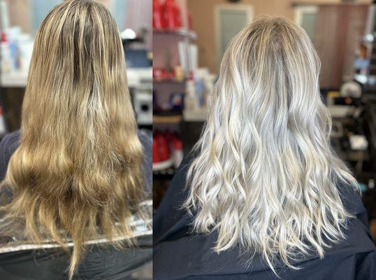 3.5 color correction on this college beauty ($249 per hour)