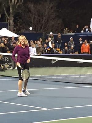 Chelsea Handler on the court