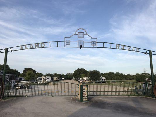 Front entry gate during normal business hours.