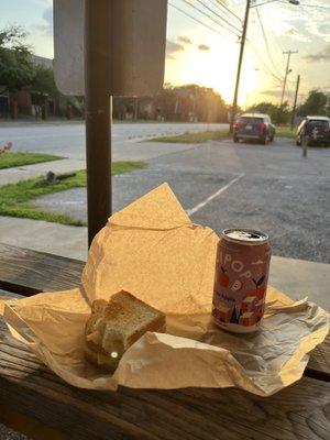 Grilled cheese and a sunset