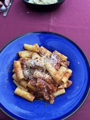 Rigatoni with rabbit