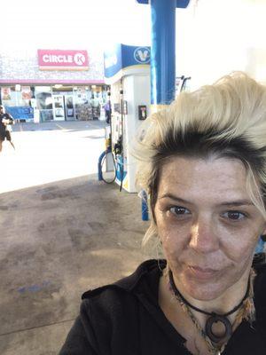 Julie Fletcher and her new favorite gas station CircleK.