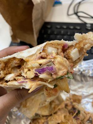 Chipotle Calamari Burrito