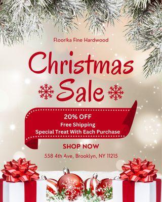 CHRISTMAS SALE - 20% OFF
FREE SHIPPING