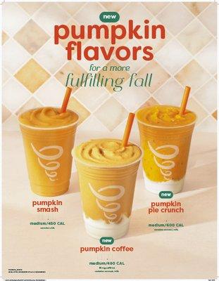 PUMPKIN IS BACK! and with NEW flavor choices too!