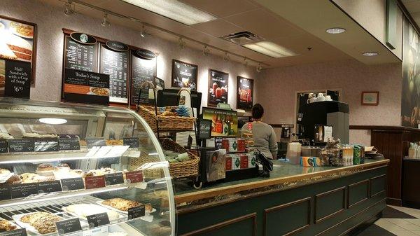 Cafe counter at Barnes and Noble near Fairfield Commons