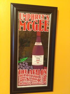 Concert poster framed at The Frame Shop. It had been scuffed a bit but no sign of it in final product!