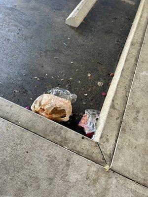 Trash & disgusting sidewalks