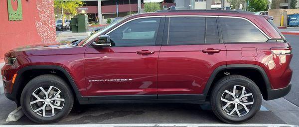 Our new red Jeep Grand Cherokee Limited