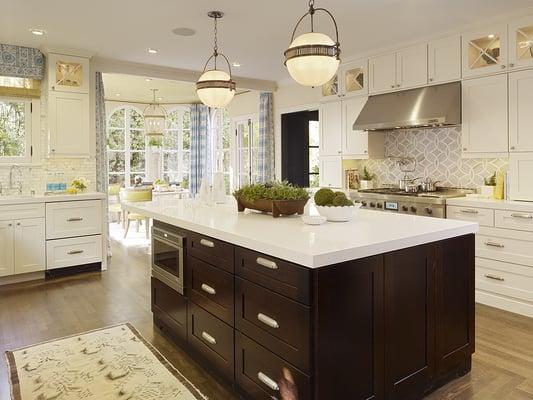 2011 ELLE Decor Showcase Home.  Silestone  Yukon Blanco