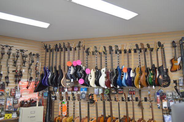 We have a large selection of pre-owned electric and acoustic guitars.