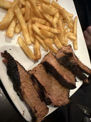 Brisket with fries