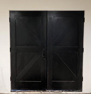 Exterior double doors