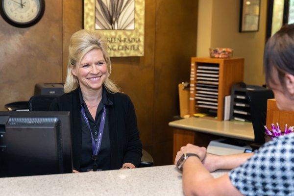 Our friendly patient services representatives are here to help check you in and answer questions.