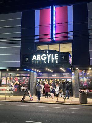 outside the Argyle Theatre